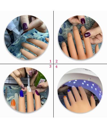 Nude Practice Hand for Acrylic Kit - Nail Mannequin Hand with Clamp Holder for Beginners - Buy Online on GoSupps.com