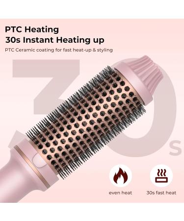 Thermal Brush 1.5 in Curling Brush Curling Iron Heated Curling Brush Ceramic Tourmaline Ionic Curling Comb 110-240V Travel Curling Iron LCD Display 10 Temperatures Heated Round Brush Volumizing Brush - Buy Online on GoSupps.com