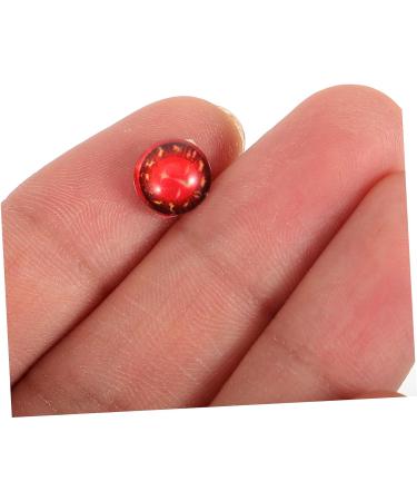 NUOBESTY 100 pcs 12 women's DIY glass charms round patch necklace Ring face Gift bra replace wrapped thank you gifts epaulets lucky beads earrings football ceramic tile shoulder epaulets - Buy Online on GoSupps.com