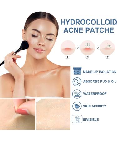 Acne Pimple Patches - Absorbing Cover with Tea Tree Oil Invisible Blemish Spot Hydrocolloid Skin Treatment Facial Stickers Five Sizes Blends in with skin - Buy Online on GoSupps.com