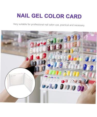 SOESFOUFU 1pc Nail Color Book U as Postizas Nail Polish Display Chart Nail Dip Powder Nail Gel Polish Display Nail Stuff Canning Kit 160-color Nail Color Plate White Canned Graphics Card The - Buy Online on GoSupps.com