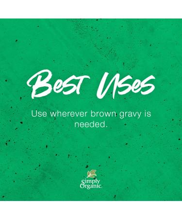 Simply Organic Brown Gravy Mix - Certified Organic & Gluten-Free | 1 oz (Pack of 12) - Buy Online on GoSupps.com