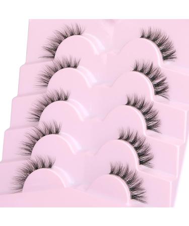 3D Curly Half False Eyelashes by Focipeysa - Natural Look Cat Eye Wispy Lashes with Clear Band - Pack of Fake Lashes (F05) - Buy Online on GoSupps.com