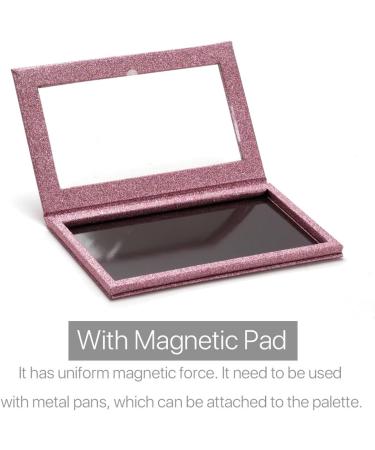Empty Magnetic Palette Makeup Storage Tool for Eyeshadow Powder Highlighter Keeps Pans Safe Travel Portable (Pink) - Buy Online on GoSupps.com