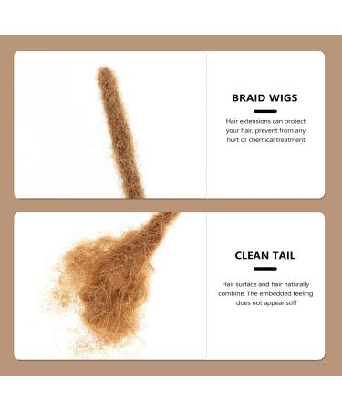 Minkissy Real Dreadlocks Faux Locs Wig Braids Wig Afro Wig Braid Wig Human Hair Dreadlock Extensions Long Hair Extension Wavy Wig Braided Wigs Hair Piece Real Hair To Weave - Buy Online on GoSupps.com