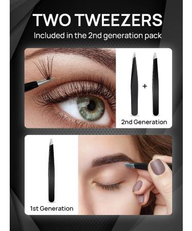 OMIRO 20X Magnifying Mirror and Tweezers Kit with Suction Cups - Travel Set for Precision Eyebrow Grooming (2nd Generation) - Buy Online on GoSupps.com