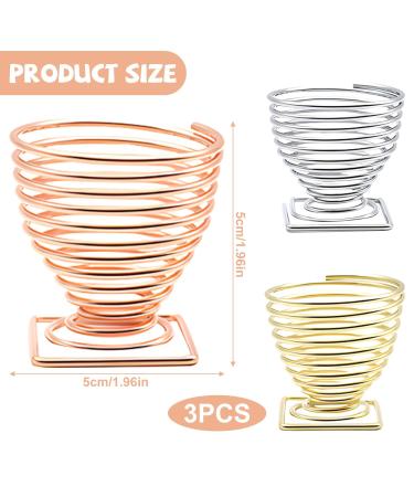 Caili 3-Color Make-Up Sponge Holder | Cosmetics Puff Display Stand for Storage & Drying (Gold Silver Red Gold) - Buy Online on GoSupps.com