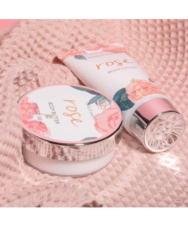 BODY & EARTH Rose Bath Spa Gift Set - 5 Piece Box for Women | Pamper & Relax with Soap, Shower Gel, Body Butter, and Lotion | Ideal Birthday & Christmas Gifts for Her - Buy Online on GoSupps.com