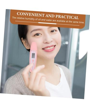DOITOOL Led Display Moisture Tester Skin Facial Moisture Tester Moisture Analyzer Vegetable Stickers Prosthetic Nose Relative Humidity Tester Face Hair Modeling Monitor Care Pink medium Pink - Buy Online on GoSupps.com