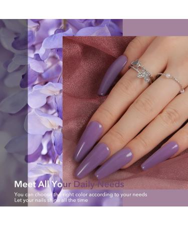 Aokitec 28g Dip Powder - Wisteria Purple - French Manicure Starter Kit - Odor-Free & Long-Lasting - Buy Online on GoSupps.com