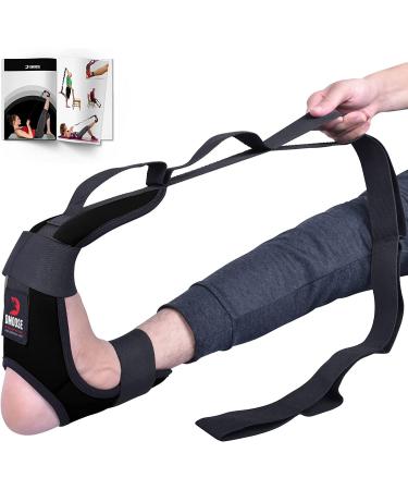 Black Moose Calf & Foot Stretcher for Plantar Fasciitis - Leg & Hamstring Stretching Strap for Pain Relief - Ideal for Dancers & Yoga enthusiasts - Buy Online on GoSupps.com