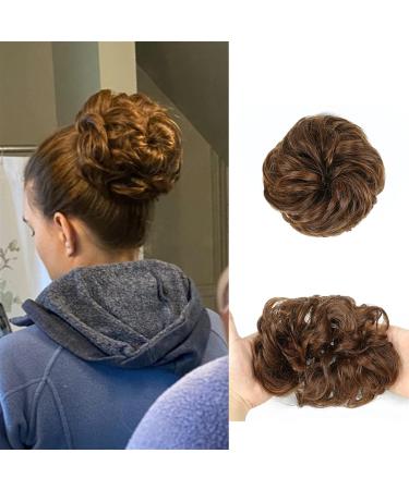 Hair Chignon Synthetic Bun Messy Bun Donut Bun Curly Bun with Elastic Rubber Band Ponytail Extensions Hair Bun for Women Messy Bun Hair Piece (Color : 4) - Buy Online on GoSupps.com