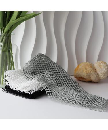 African Bath Sponge Set - Exfoliating Body Scrubber Trio in Black, White, Grey - Buy Online on GoSupps.com