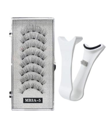 Magnetic Eyelashes With Applicator- Reusable False Eyelashes | False Eyelashes No Glue Needed | Magnetic Lashes Natural Look 2 Pairs False Eyelashes Kit