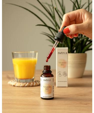 Nutri + Vitamin B12 drops 50 ml highly dosed + vegan - Vitamin B 12 liquid 500 g - Drops with methylcobalamin & bioactive ade - Buy Online on GoSupps.com