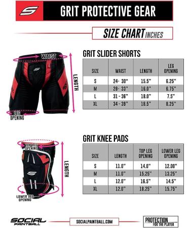 Social Paintball Grit Slider Shorts - Black/Red - Size Medium - Buy Online on GoSupps.com