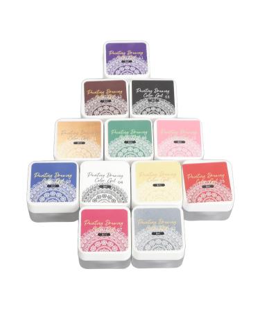 Solid Gel Nail Polish Painting Gel For Nail Art Gel Paint For Nails Art 12Colors Gel Paint Nail Art Kit Nail Art Drawing Gel For DIY Nail Art Design & Manicure Nail Salon