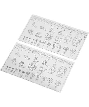 Soft Nail Art Ruler Ultra Thin Nail Measuring Ruler Transparent Portable Flexible for Steel Ball - Buy Online on GoSupps.com