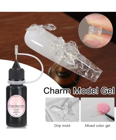 Nail Sculpting Gel | 10ml Non-Stick Clear Glue for Jewelry 3D Nail Sculpting Gel | For Extensions Painting Colors Gems Glitter Design Beginners Home Use - Buy Online on GoSupps.com