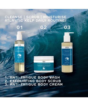 Ren Skincare Atlantic Kelp & Magnesium Anti-Fatigue Body Cream 200ml | Revitalize Your Skin | International Shipping - Buy Online on GoSupps.com
