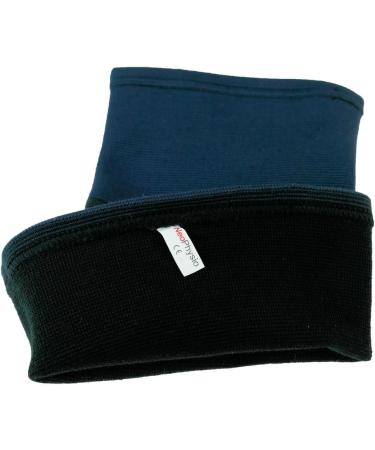 Medical Grade XXL Navy Elastic Compression Knee Support Sleeve - 46-50cm - Buy Online on GoSupps.com