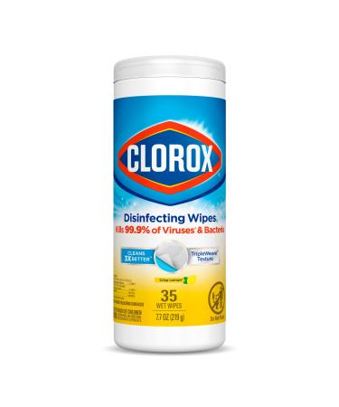 Clorox Disinfecting Wipes Bleach Free Cleaning Wipes - Crisp Lemon 35 Count