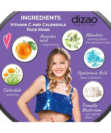 Buy Vitamin C & Calendula Face Mask - Revitalize Your Skin | International Shipping Available - Buy Online on GoSupps.com