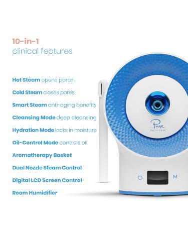 NanoSteamer Clinical - 10-in-1 Smart Ionic Facial Steamer with Extraction Set - Buy Online on GoSupps.com