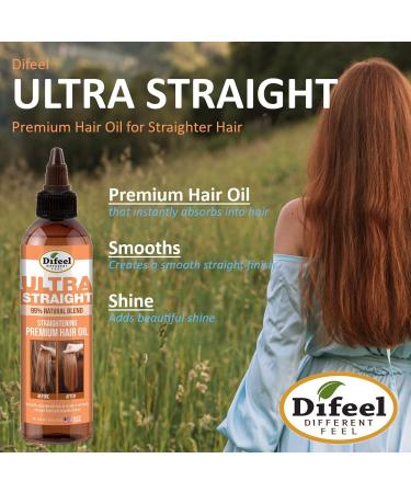 Difeel 99% Natural Premium Ultra Straight Hair Oil - 8 oz | Best for All Hair Types | Fast International Shipping - Buy Online on GoSupps.com