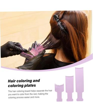 Planche de balayage kit de mise en vidence des cheveux 3 pi ces planche balayage en plastique avec dents peigne en arc kit teinture capillaire largi facile utiliser pour la section l - Buy Online on GoSupps.com