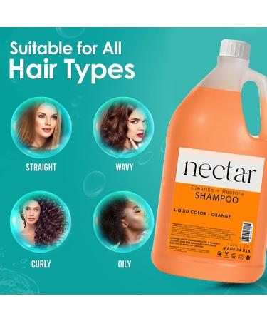 Nectar Shampoo 1 Gallon | Sweet Orange Blossom Scent | Hotel Amenities & Airbnb Rentals | All Hair Types - 3.8L Refill Bottle with Pump - Buy Online on GoSupps.com