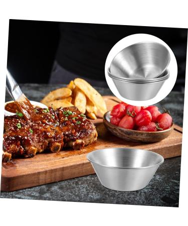 Zerodeko 4pcs Sauce Cup Dressing Container I Am Willow Vinegar Dispenser Restaurant Condiment Cups Seasoning Boxes Dipping Cups 304 Stainless Steel Ketchup Salad Dressing - Buy Online on GoSupps.com