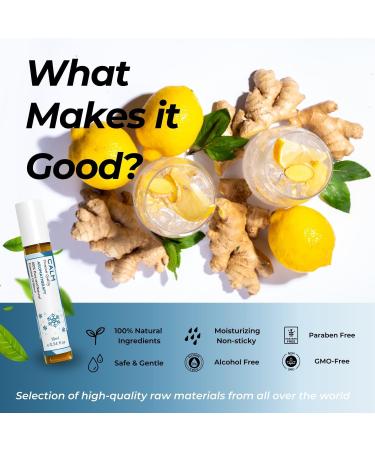 Benatu Calm Essential Oil Roll On Blend | Travel Size Relaxing Aromatherapy for Body Massage | Natural Ginger Patchouli & Lemon Scent | Perfect Gift for Men & Women (10ml - Buy Online on GoSupps.com