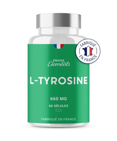 L-TYROSINE | Dopamine Antioxidant Skin | 660 MG per serving | 60 capsules | Dietary supplement | Made in France