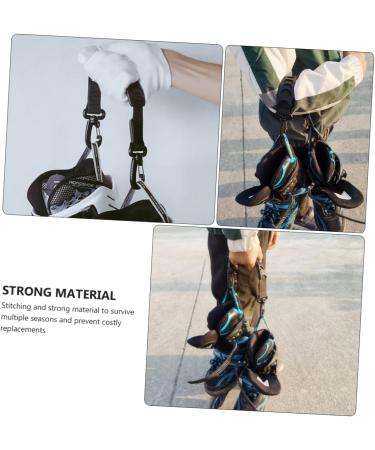 CLISPEED 4 pcs Sling and Shoulder Carrier Lifter for Skates, Snowboard, and Ice Boots - Sturdy Professional Carriers Belt with Carrying Leashes Strap - Black (Pack of 3) - Buy Online on GoSupps.com