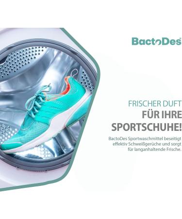 BACTODES BWash Sports Detergent 2x1L - Probiotic Liquid for Sweat & Stains | Ideal for Outdoor & Activewear - Fresh Fragrance - Buy Online on GoSupps.com