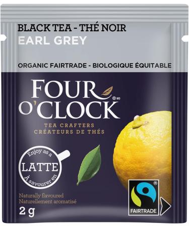 Four O'Clock Earl Grey Black Tea Organic Fairtrade Non-Gmo Kosher Gluten-Free 6 Packs (96 teabags) - Buy Online on GoSupps.com