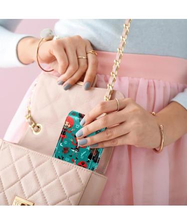 Buy Cartoon Pirate Ocean Theme Leather Lipstick Case Mini Lip Gloss Organizer with Mirror | International Shipping Available - Buy Online on GoSupps.com