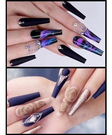 Kalolary 480pcs XXL Natural Color False Nail Tips - Extra Long Half Cover French Acrylic Nail Art Extension Tools in Clear Box - Buy Online on GoSupps.com
