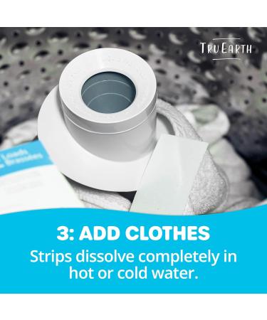 Tru Earth Eco-Strips Laundry Detergent (Fresh Linen Scent 64 Loads) - Eco-friendly Ultra Concentrated Compostable & Biodegradable Plastic-Free Laundry Detergent Sheets - Buy Online on GoSupps.com