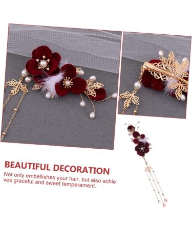 minkissy Accessories antique ball hair clip flower hair womens hair accessories headpiece for women hair clip for women chinese hair accessories ball hairpin girl Miss zinc alloy Zinc - Buy Online on GoSupps.com