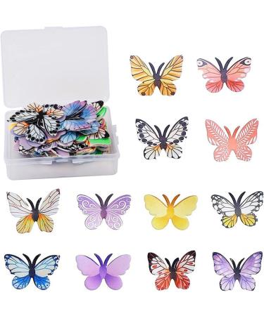 72 Edible Gold Rock Butterflies for Cakes | Decorative Paper Butterflies for Weddings Birthdays & Cupcakes - Buy Online on GoSupps.com