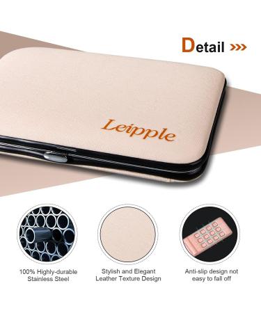 Manicure Set Professional Pedicure Nail Clippers Kit - 18 pcs Nail Care Tools - Grooming Kit with Luxurious Upgraded Travel Case (Beige/Pink) - Buy Online on GoSupps.com