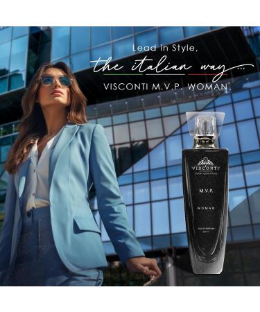 Vi.sconti M.V.P. Perfume For Women Eau De Parfum Woody Long Lasting Fragrancewith Bergamot Cedar Patchouli and Vetiver Anti-Stain Premium Luxury Perfume For Daily and Office 100 ml - Buy Online on GoSupps.com