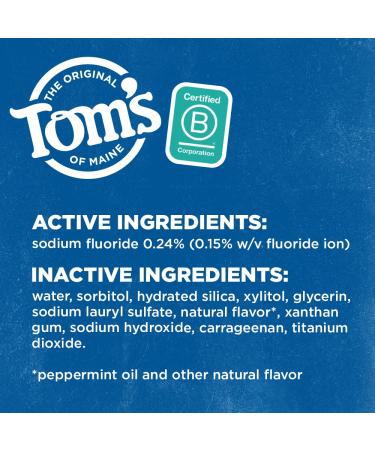 Tom's Of Maine Simply White Clean Mint Toothpaste 4.7 oz, 3-Pack - Packaging May Vary | Mint 3 Count (Pack of 1) - Buy Online on GoSupps.com