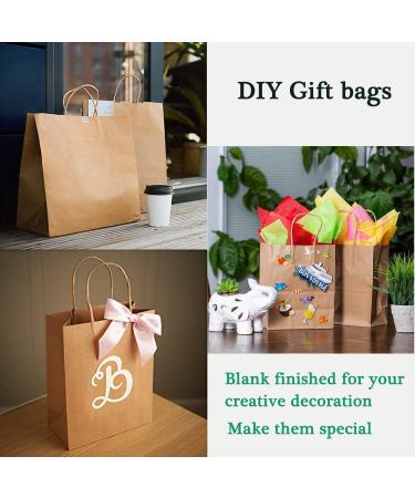 50Pcs Brown Kraft Paper Bags with Handles Bulk 11 * 5.7 * 11 inch Paper Gift Bags Shopping Bags for Wedding Party Favor Recycled Large Paper Bags Craft Gift Grocery Retail Bags - Buy Online on GoSupps.com