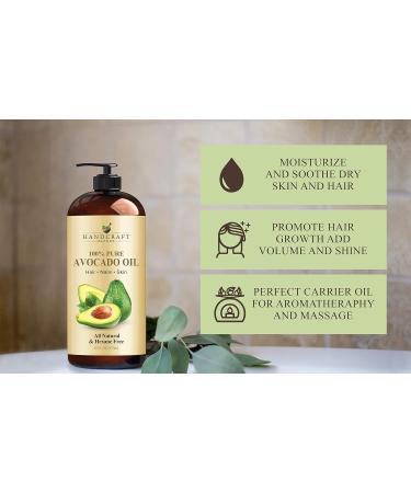 Handcraft Blends Calming Moisture Set: Avocado Oil (16 Fl Oz) and Lavender Essential Oil (4 Fl Oz) 100% Pure & Natural for Relaxing Massage and Dry Skin Relief - Buy Online on GoSupps.com