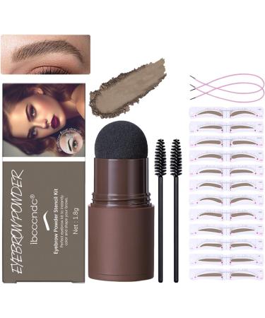 Eyebrow Stencils - Eye Brow Stamping Kit Smudge-Proof and Waterproof Reusable Eye Brow Stamp with 12 Eyebrow Templates for Beginner and Skilled Person Hersil Blonde - Buy Online on GoSupps.com