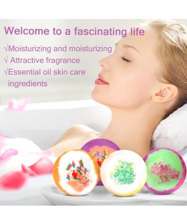 McNory Bath Bombs Gift Set - 12 Foaming Bath Balls with Essential Oils | Perfect for Valentine's Day & Christmas Spa Gifts - Buy Online on GoSupps.com