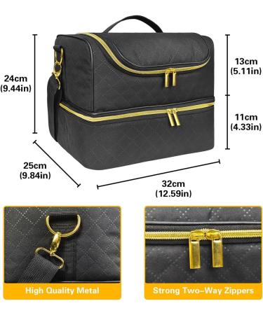  G n rique Gel polish organizer nail polish organizer bag nail kit bag the double-layer nail polish organizer bag contains 60 bottles and a UV nail lamp - Buy Online on GoSupps.com